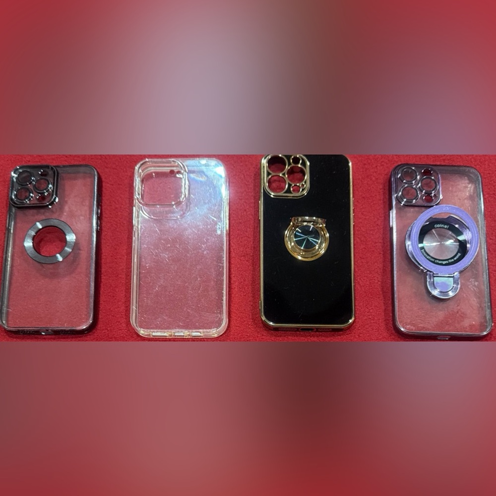 Set of 4 iPhone 13 Pro Max Smartphone Cases with Free Screen Protector.